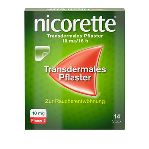 Nicorette Pflaster Stufe 3 10mg/16h 14 ST